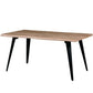 LeisureMod Ravenna Modern Rectangular Wood 63" Dining Table With Metal Legs | Dining Tables | Modishstore - 16