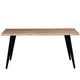 LeisureMod Ravenna Modern Rectangular Wood 63" Dining Table With Metal Legs | Dining Tables | Modishstore - 12