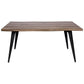 LeisureMod Ravenna Modern Rectangular Wood 63" Dining Table With Metal Legs | Dining Tables | Modishstore