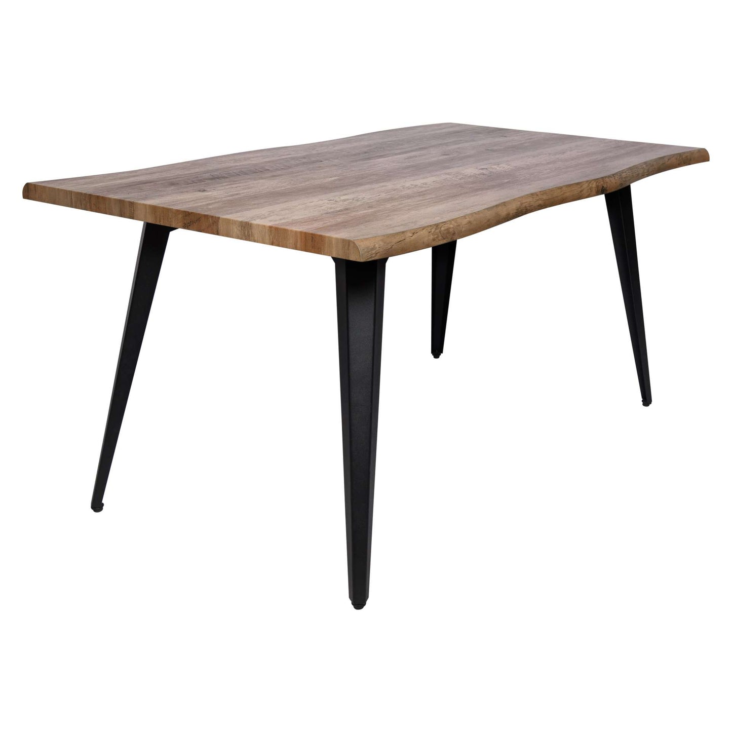 LeisureMod Ravenna Modern Rectangular Wood 63" Dining Table With Metal Legs | Dining Tables | Modishstore - 9