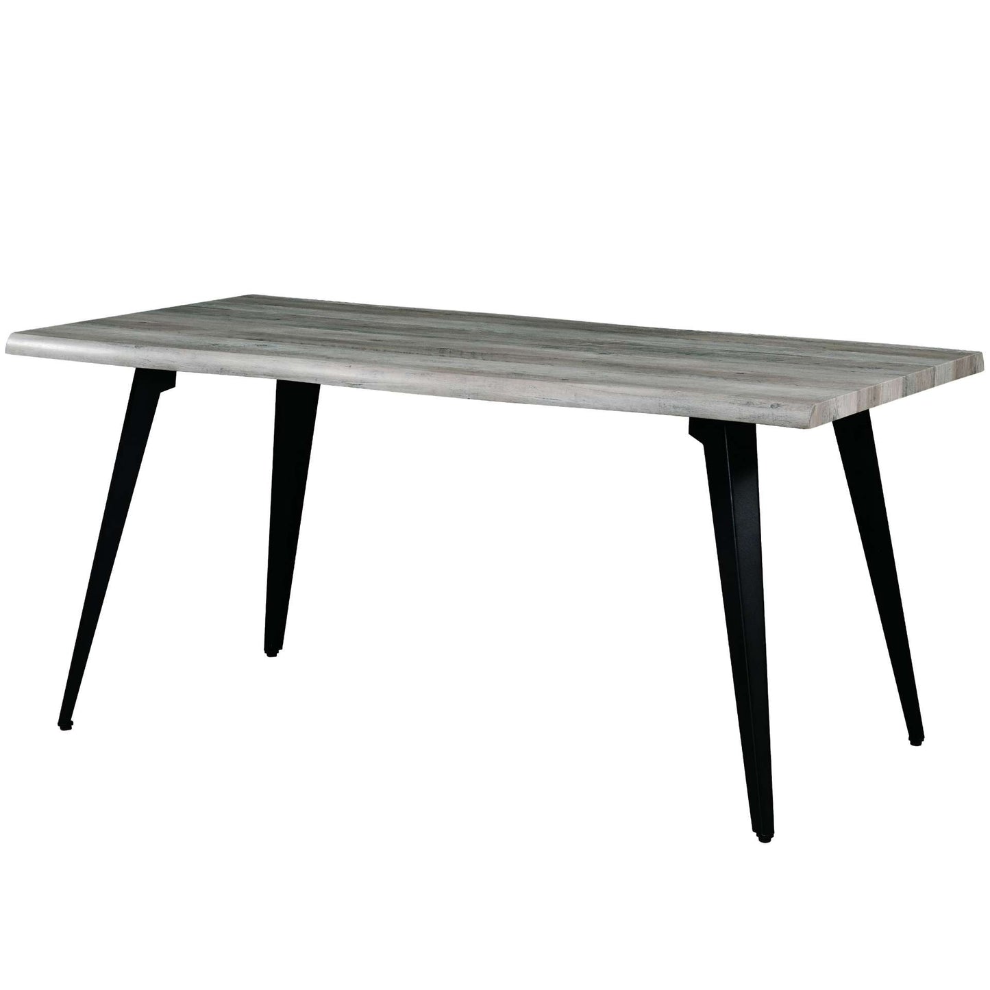 LeisureMod Ravenna Modern Rectangular Wood 63" Dining Table With Metal Legs | Dining Tables | Modishstore - 30