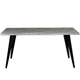 LeisureMod Ravenna Modern Rectangular Wood 63" Dining Table With Metal Legs | Dining Tables | Modishstore - 26
