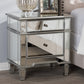 Baxton Studio Sussie Hollywood Regency Glamour Style Mirrored 2-Drawer Nightstand | Modishstore | Nightstands