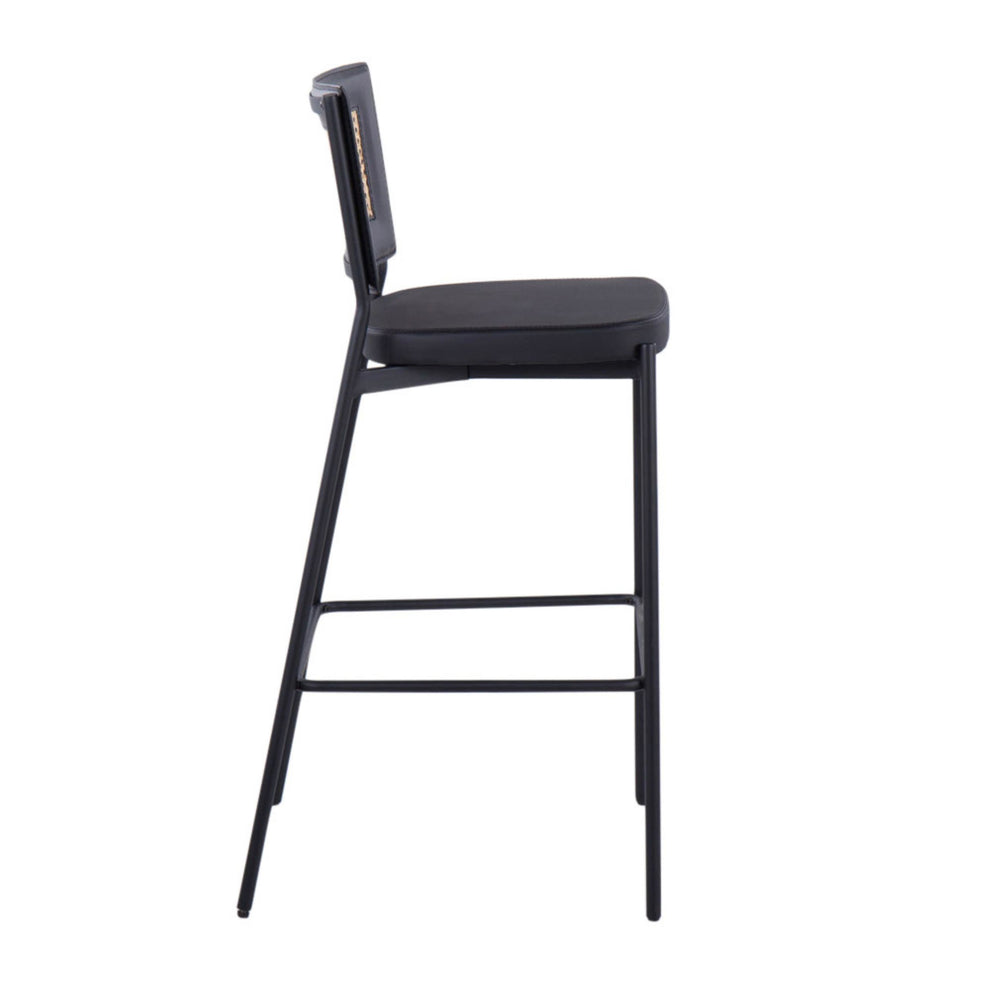 Rattan Tania Bar Stool - Set of 2 By LumiSource | Bar Stools | Modishstore - 3
