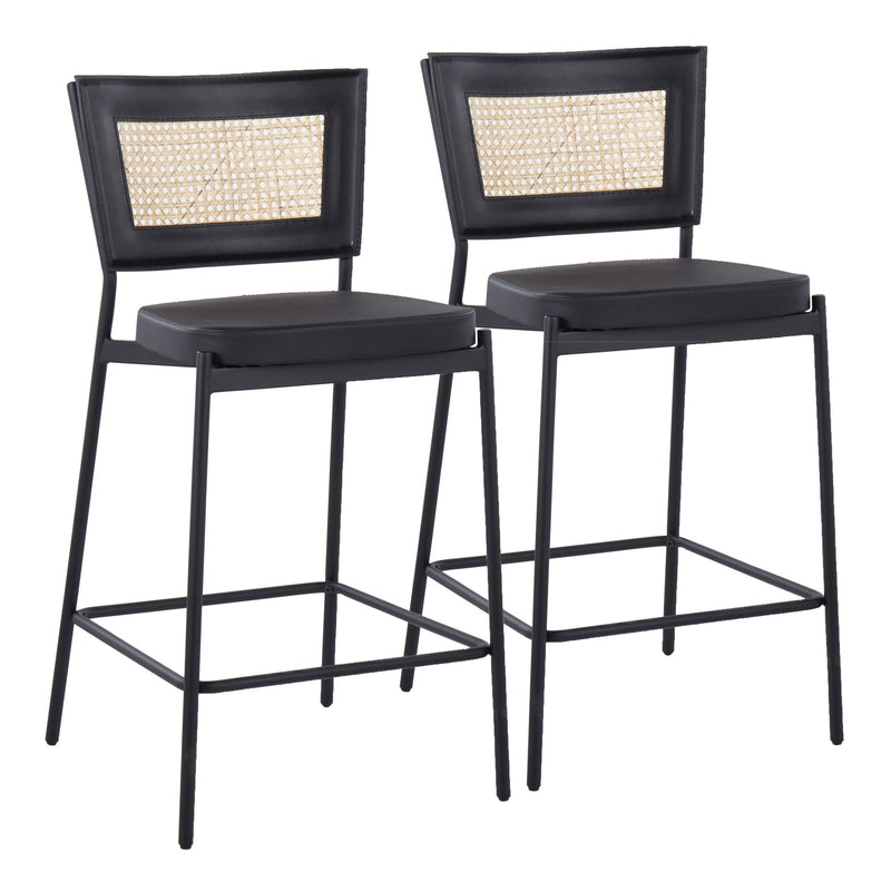 Rattan Tania Counter Stool - Set of 2 By LumiSource | Counter Stools | Modishstore