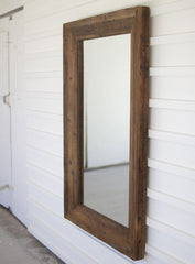 Kalalou Recycled Rectangle Wood Framed Mirror