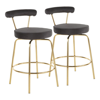 Rhonda Counter Stool - Set of 2 | Modishstore | Counter Stools