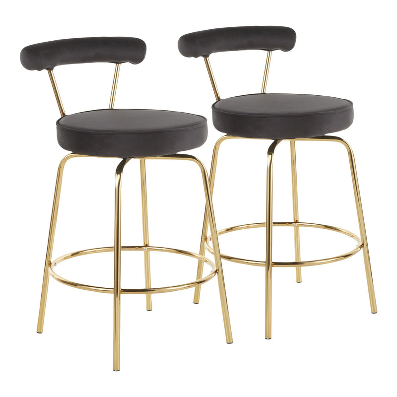 Rhonda Counter Stool - Set of 2 | Modishstore | Counter Stools