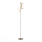 Rhonda Contemporary/Glam Floor Lamp in Gold Metal with White Shade By LumiSource | Floor Lamps | Modishstore - 13