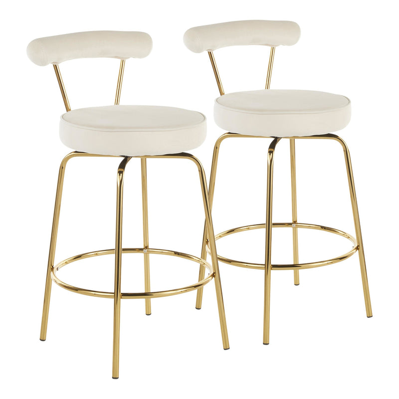 LumiSource Rhonda Counter Stool - Set of 2-9