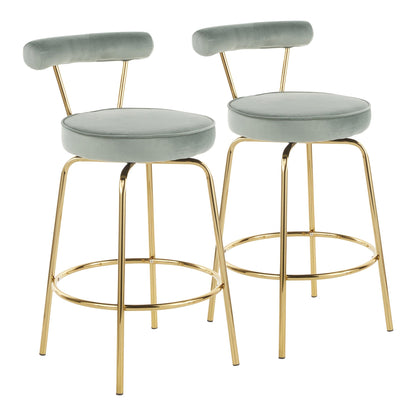 LumiSource Rhonda Counter Stool - Set of 2-10