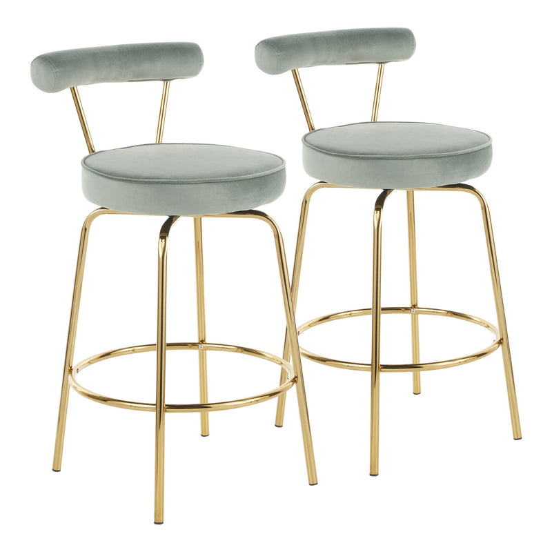 LumiSource Rhonda Counter Stool - Set of 2-10