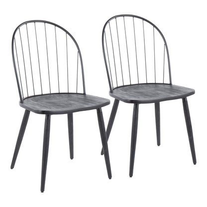 Riley High Back Chair - Set of 2 | Modishstore | Dining Chairs
