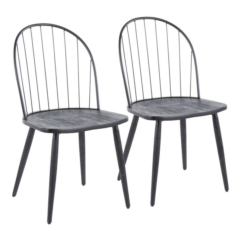 Riley High Back Chair - Set of 2 | Modishstore | Dining Chairs