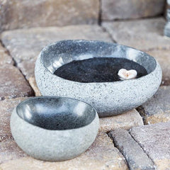 Garden Age Supply River Stone Bowls - Set Of 2