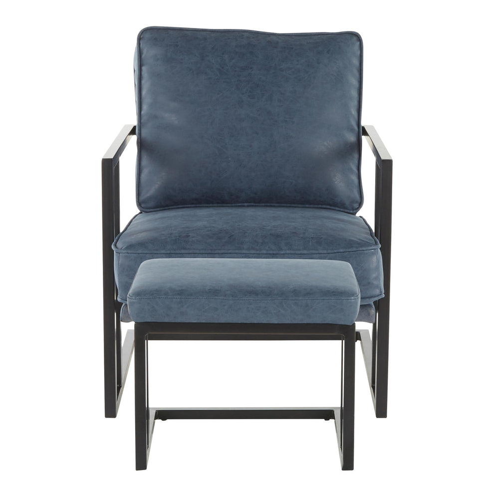 LumiSource Roman Lounge Chair + Ottoman-6