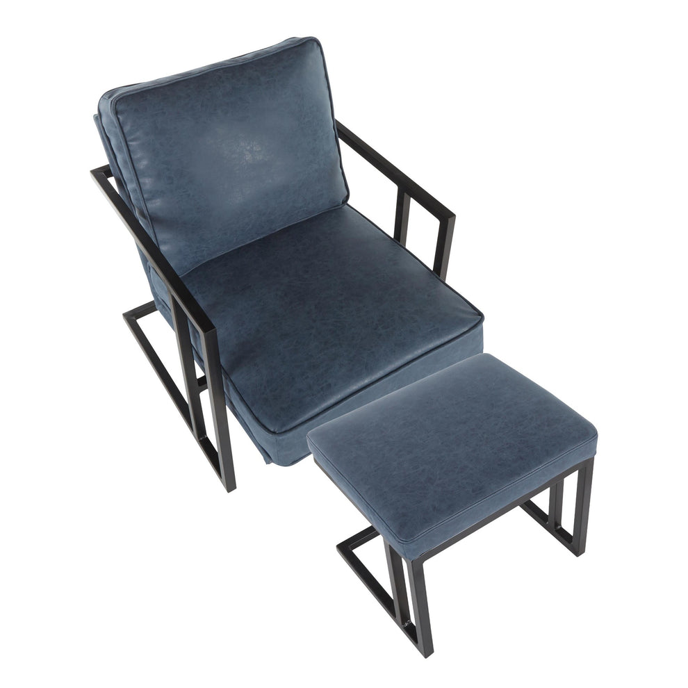 LumiSource Roman Lounge Chair + Ottoman-7