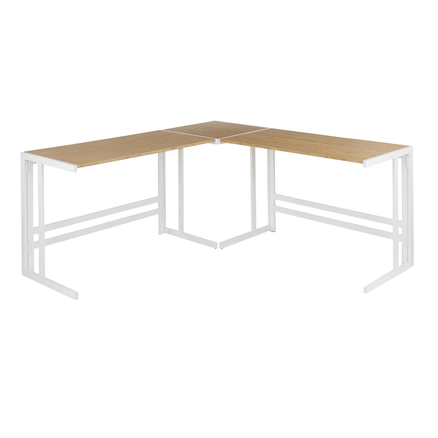 LumiSource Roman Office Desk - L Shaped Set-9