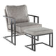 LumiSource Roman Lounge Chair + Ottoman-10