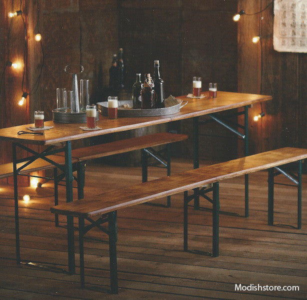 Roost Biergarten Folding Table & Benches