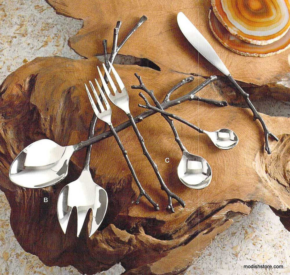 Roost Bronze Sapling Flatware & Servers