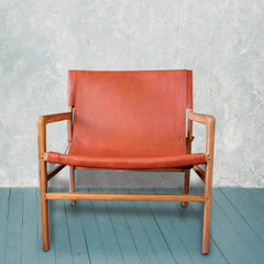 Lyon Leather Sling Arm Chair