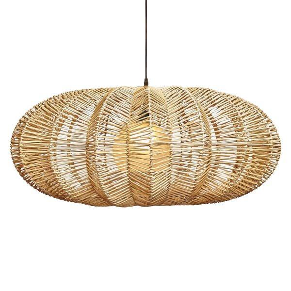 Regency Seagrass Pendant Lamp- Large- 31" Dia x 14" H | Pendant Lamps | AL247 | Modishstore - 4
