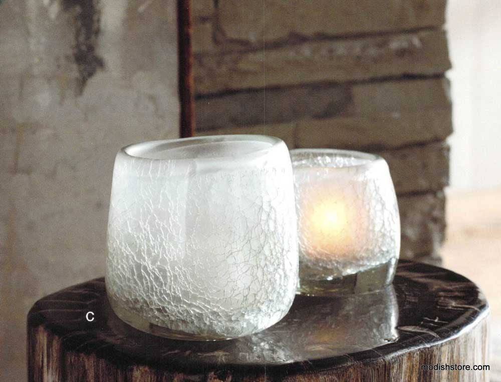 Roost Cracked Ice Votive Holders