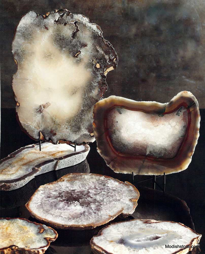 Roost Crystal Slabs & Mineral Stand