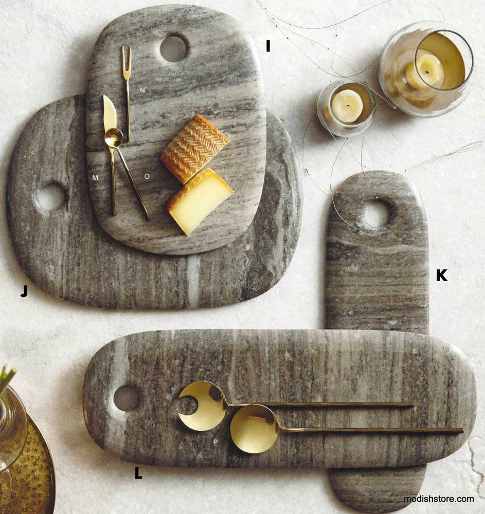 Roost Curve Marble Serving Boards