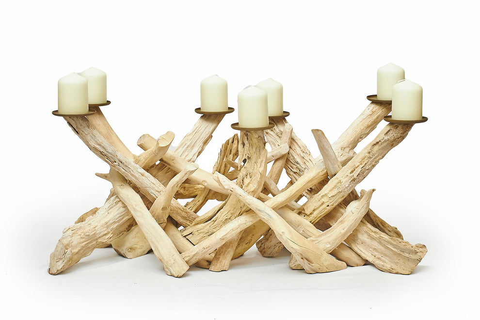 Artisan Living Driftwood Candelabra- Horizontal & Vertical | ModishStore | Home Accents-5