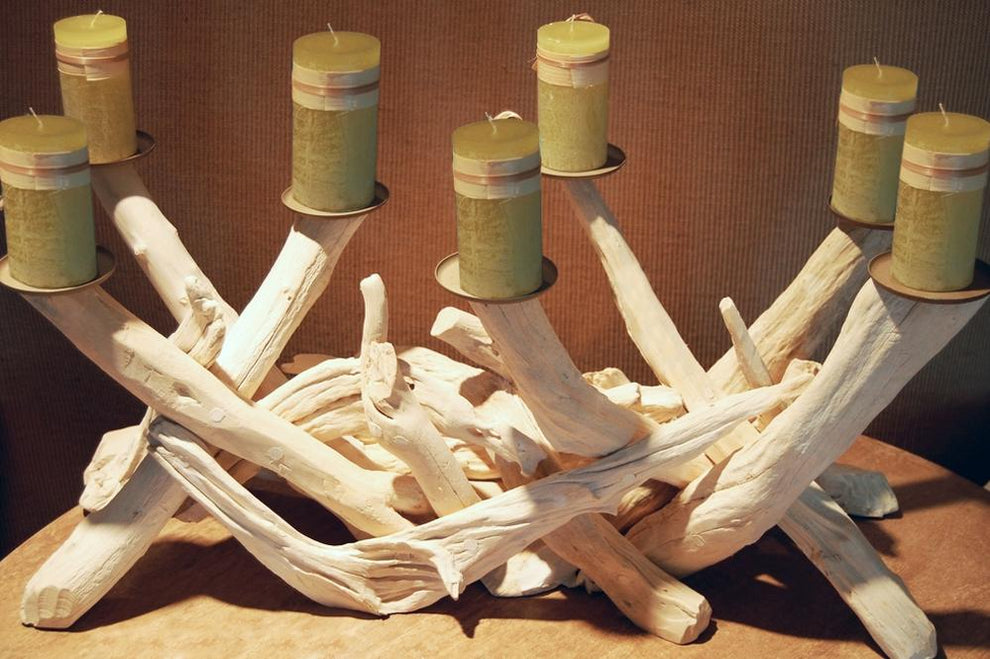 Artisan Living Driftwood Candelabra- Horizontal & Vertical | ModishStore | Home Accents
