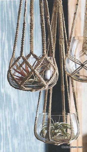 Roost Jute Hanging Planters | ModishStore | Planters, Troughs & Cachepots |GL1022-2