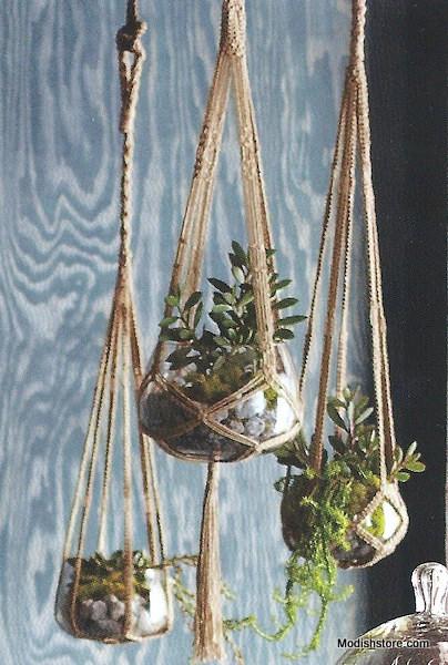Roost Jute Hanging Planters | ModishStore | Planters, Troughs & Cachepots |GL1022-4