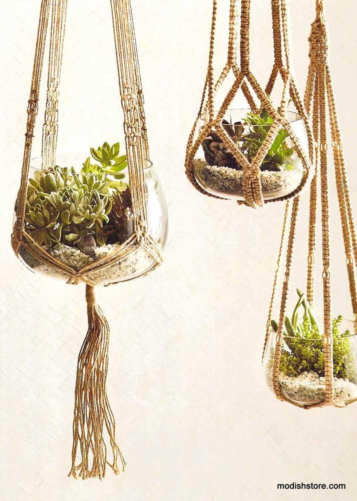 Roost Jute Hanging Planters | ModishStore | Planters, Troughs & Cachepots |GL1022