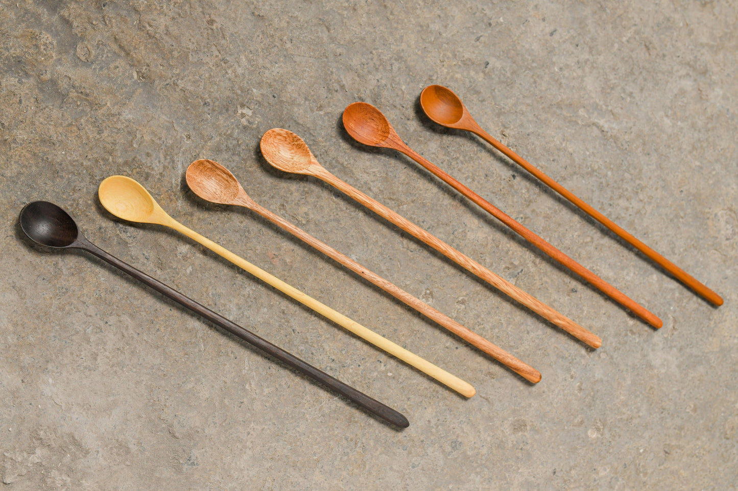 Wooden Tasting Spoons -12 inch - Set Of 6 | ModishStore | Dinnerware