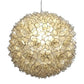 Capiz Shell Petal Chandelier- White, Lotus Ball Pendant- 3 Sizes | ModishStore | Chandeliers-2