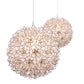 Capiz Shell Petal Chandelier- White, Lotus Ball Pendant- 3 Sizes | ModishStore | Chandeliers-3