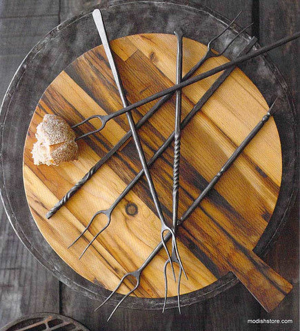 Roost Forged Iron Roasting Fork - Set Of 6