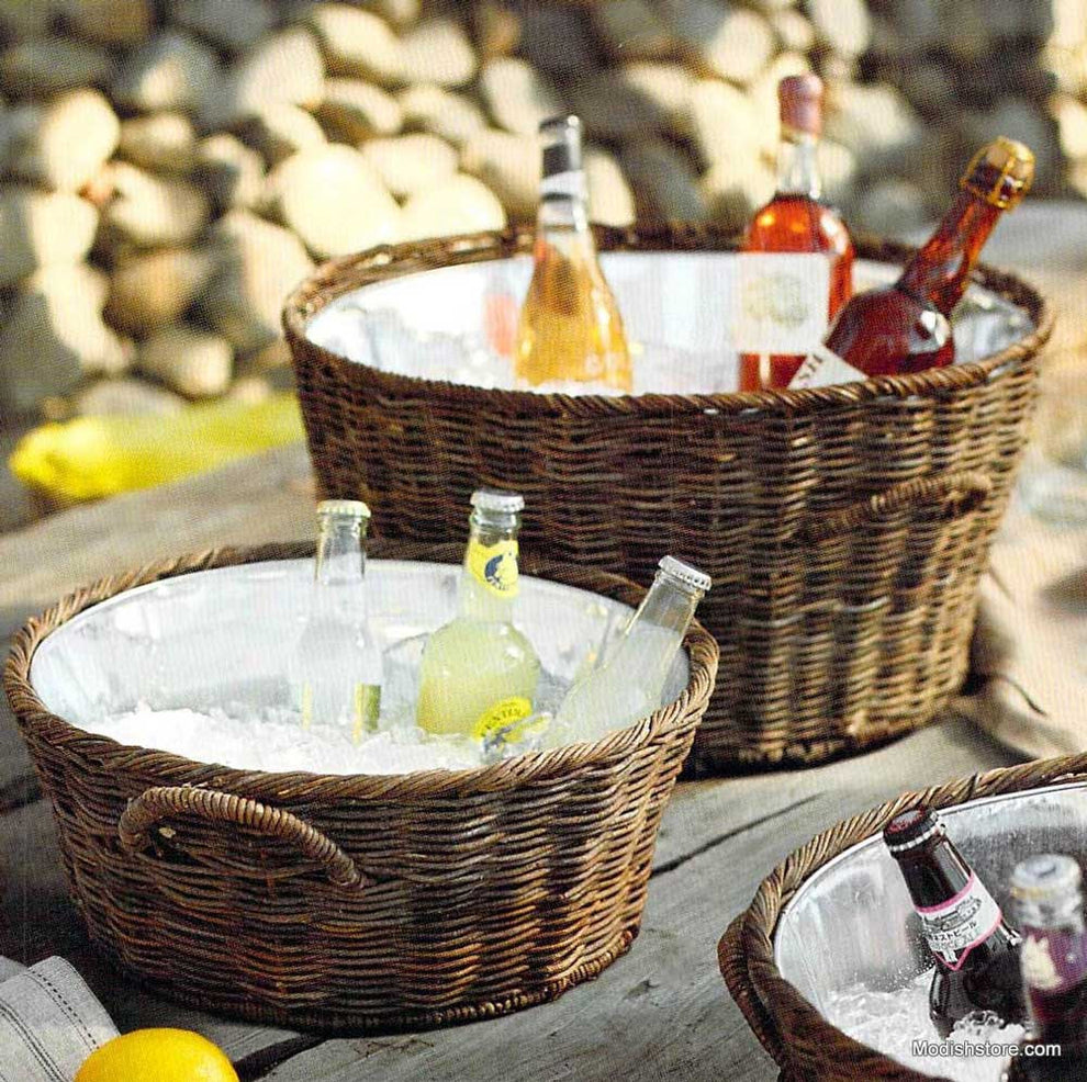 Roost Rustic Willow Party Buckets - Set/3