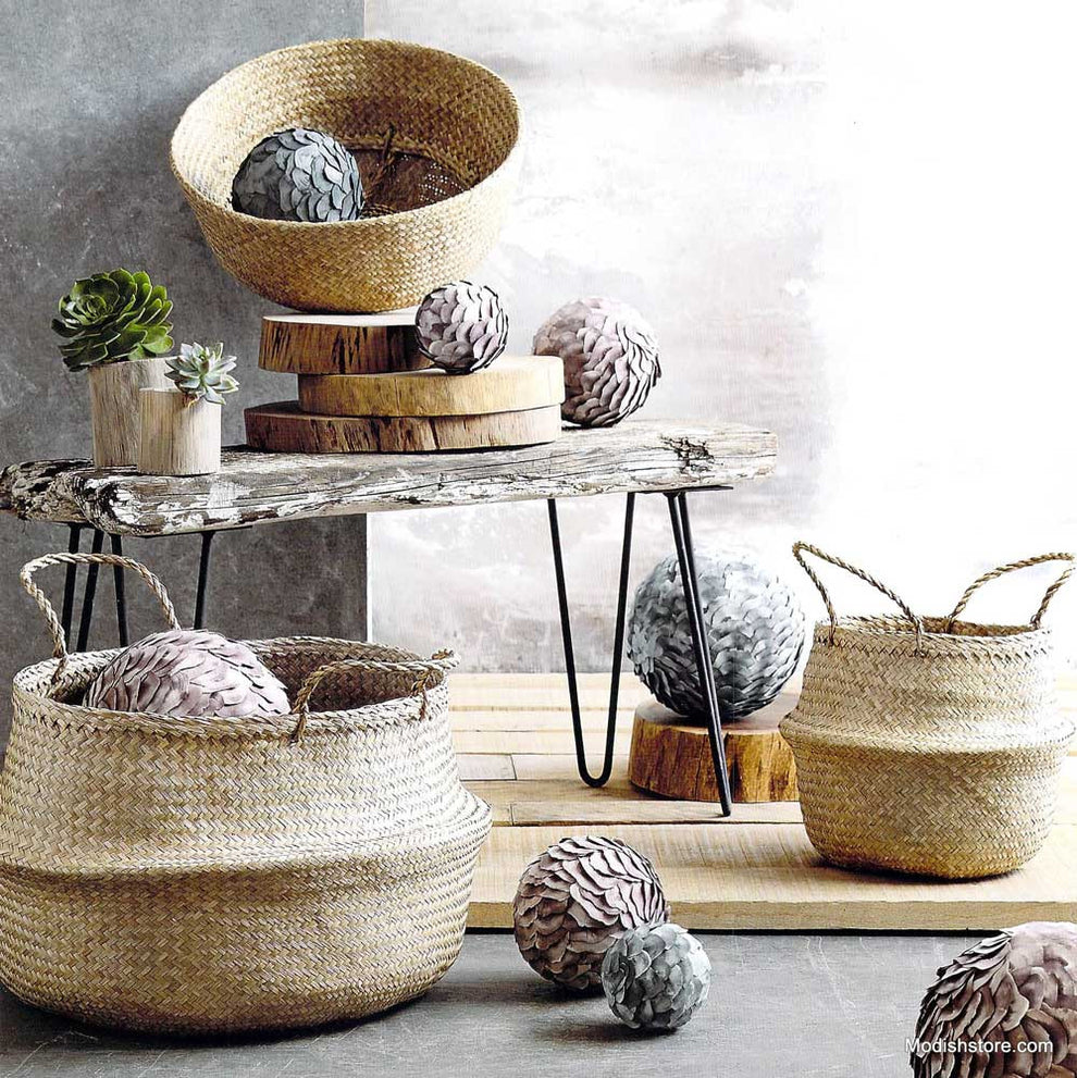 Roost Seagrass Convertible Baskets - Set/3