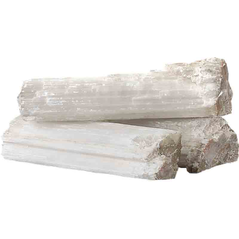 Selenite Crystal Logs | ModishStore | Fireplace Accessories-5