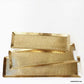 Roost Textured Brass Rectangular Trays - Set/3