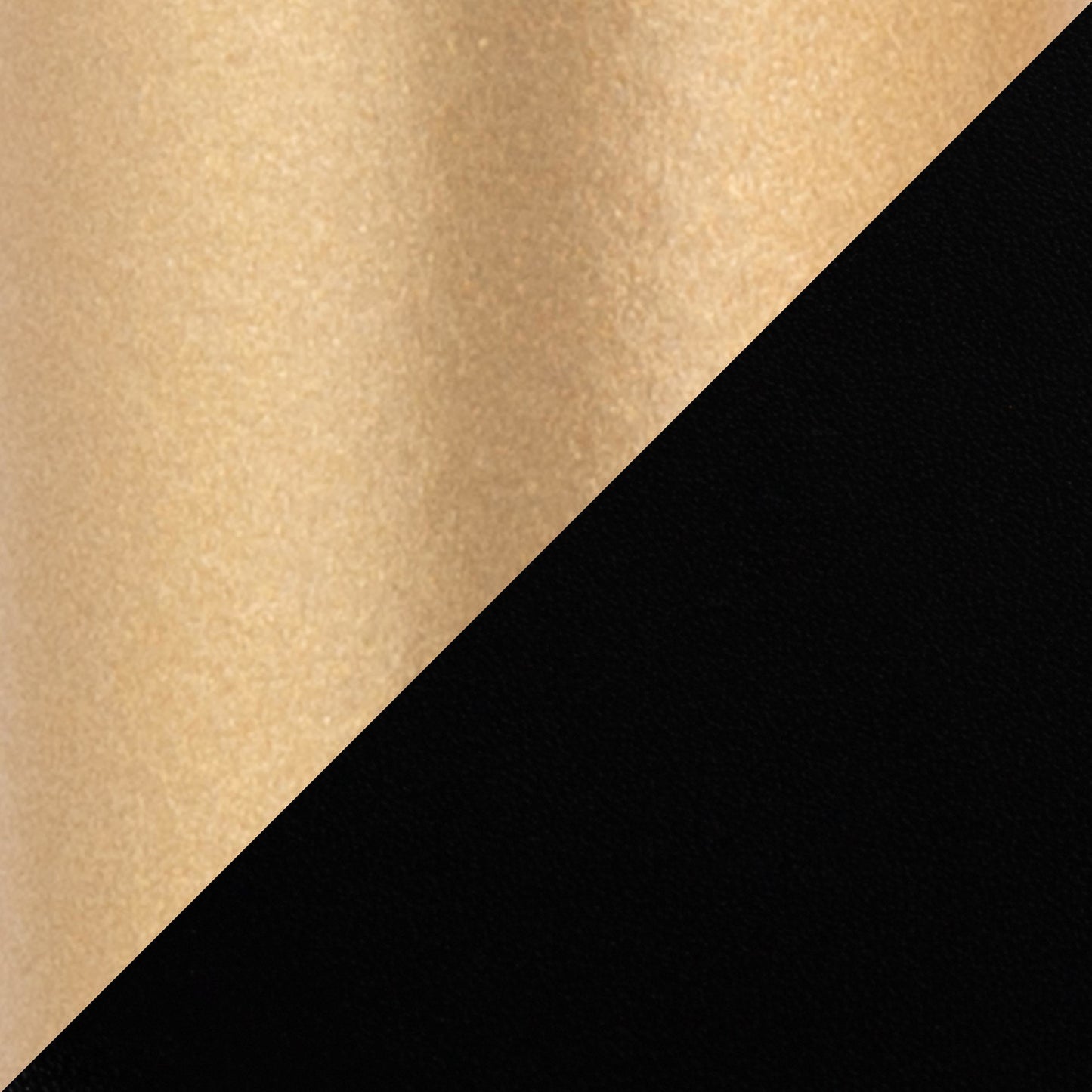 Round Fuji 26" Contemporary Fixed-Height Counter Stool in Gold Metal and Black Faux Leather By LumiSource - Set of 2 | Counter Stools | Modishstore - 4