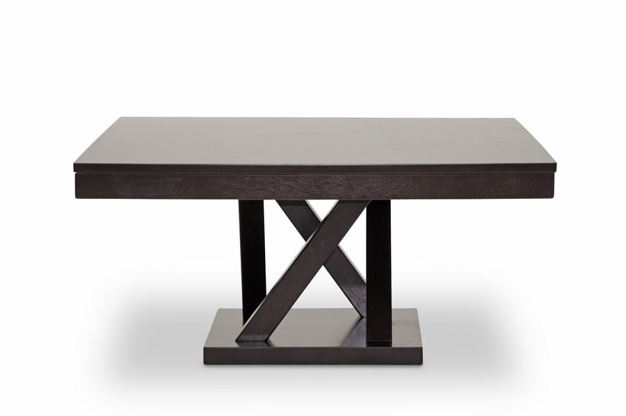 baxton studio everdon dark brown modern coffee table | Modish Furniture Store-2