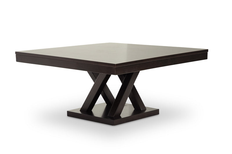 Baxton Studio Everdon Dark Brown Modern Coffee Table | Modishstore | Coffee Tables