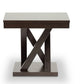 baxton studio everdon dark brown modern end table | Modish Furniture Store-2