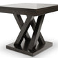 baxton studio everdon dark brown modern end table | Modish Furniture Store-3