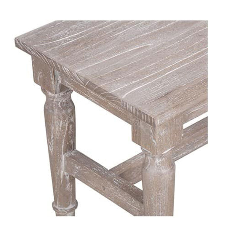 Jules White Wash Dining Bench by Jeffan | Benches | Modishstore - 6