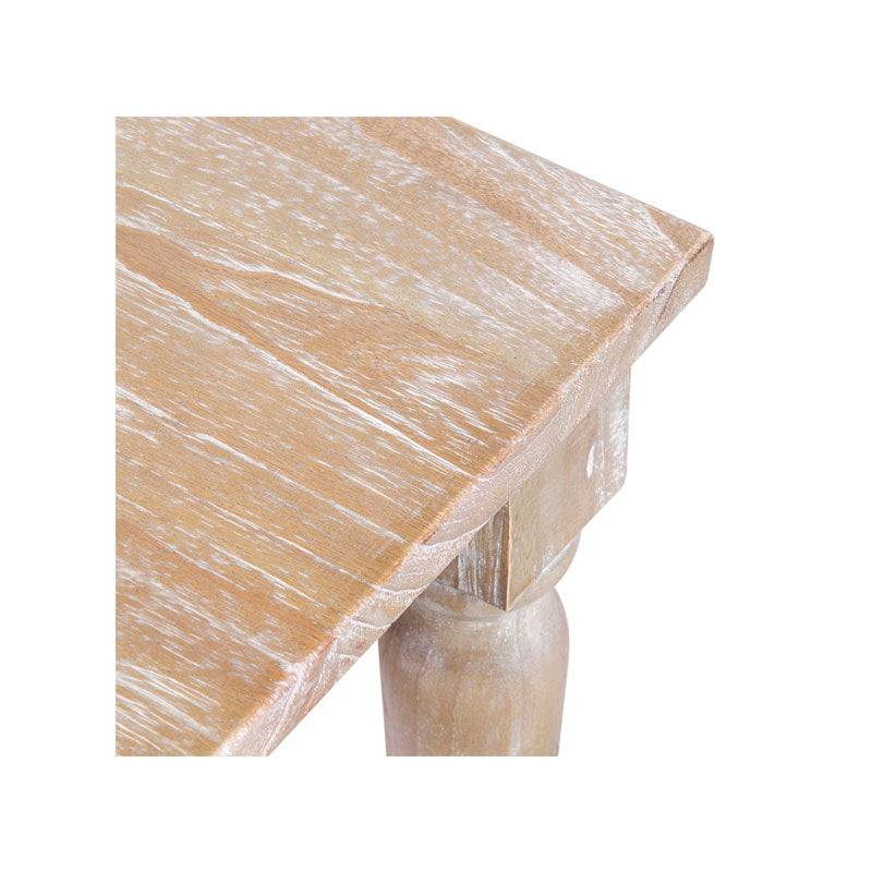 Jules White Wash Dining Bench by Jeffan | Benches | Modishstore - 7